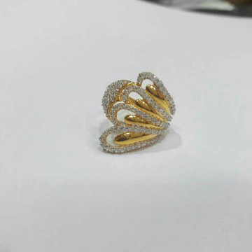 22K / 916 Gold Indian Ladies Butterfly Ring by D.M. Jewellers